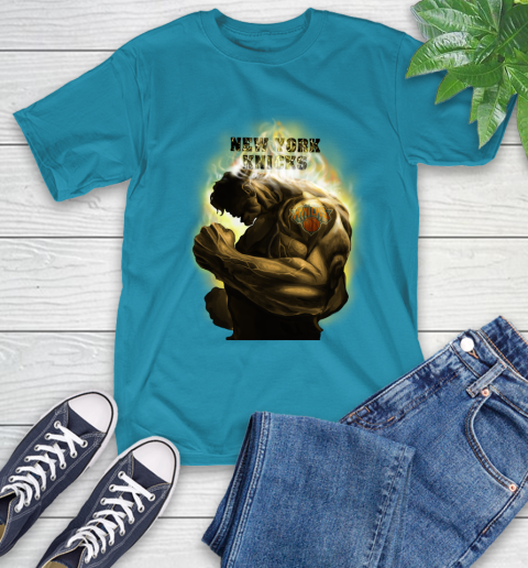 New York Knicks NBA Basketball Hulk Marvel Avengers Sports T-Shirt 9
