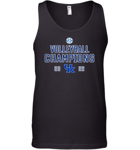 Fanatics Branded Heather Gray Kentucky Wildcats 2022 SEC Volleyball Regular Season Champions Tank Top