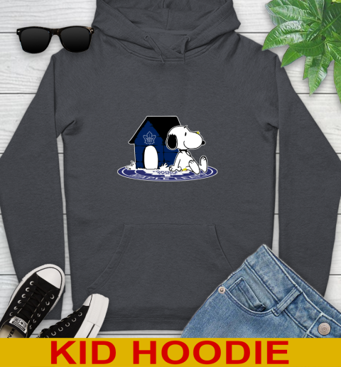 NHL Hockey Toronto Maple Leafs Snoopy The Peanuts Movie Shirt Youth Hoodie 9