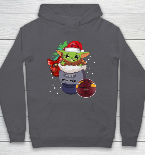 Miami Heat Christmas Baby Yoda Star Wars Funny Happy NBA Hoodie 7