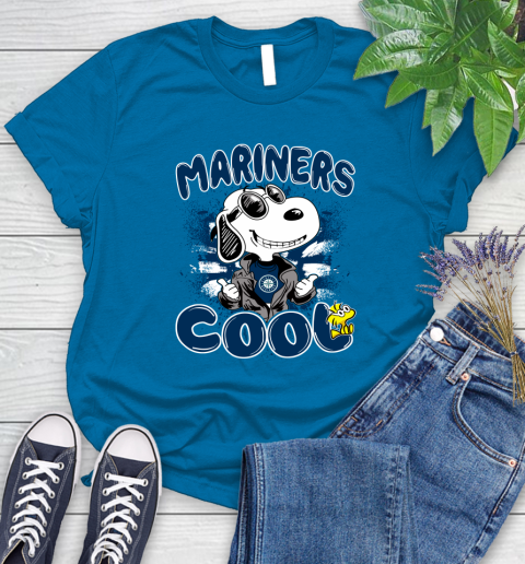 MLB Baseball Seattle Mariners Cool Snoopy Shirt Women's T-Shirt 8