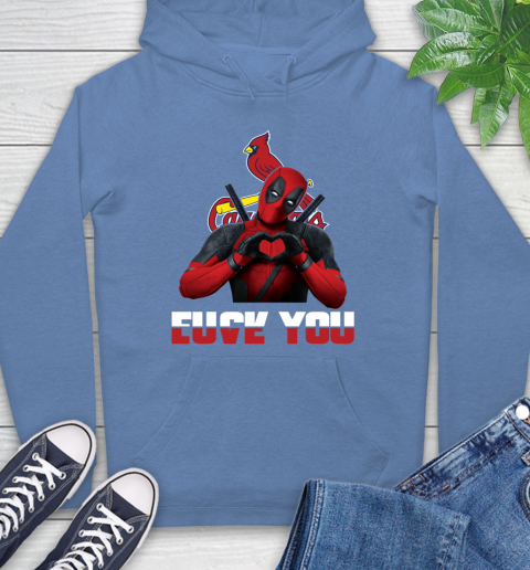 MLB St.Louis Cardinals Deadpool Love You Fuck You Baseball Sports Hoodie 11