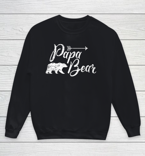 Papa Bear Mama Bear Camping Youth Sweatshirt