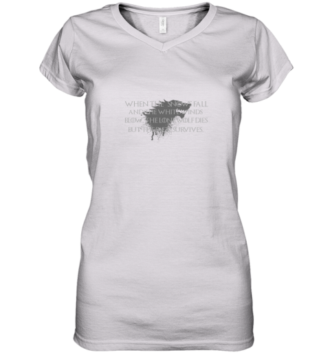 When The Snows Fall And The White Winds Blow Women's V-Neck T-Shirt
