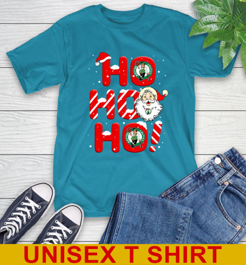 Boston Celtics NBA Basketball Ho Ho Ho Santa Claus Merry Christmas Shirt T-Shirt 9