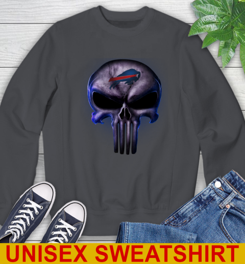 Buffalo Bills NFL Football Punisher Skull Sports Sweatshirt 7