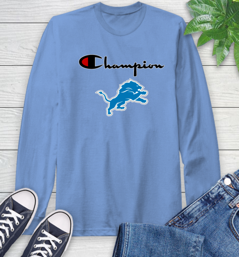 NFL Football Detroit Lions Champion Shirt Long Sleeve T-Shirt 10