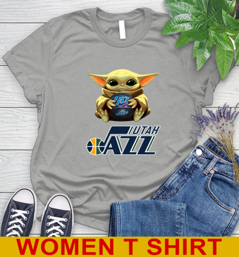 NBA Basketball Utah Jazz Star Wars Baby Yoda Shirt 99