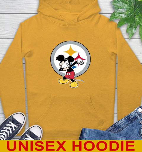 Pittsburgh Steelers NFL Football Dabbing Mickey Disney Sports Hoodie 3