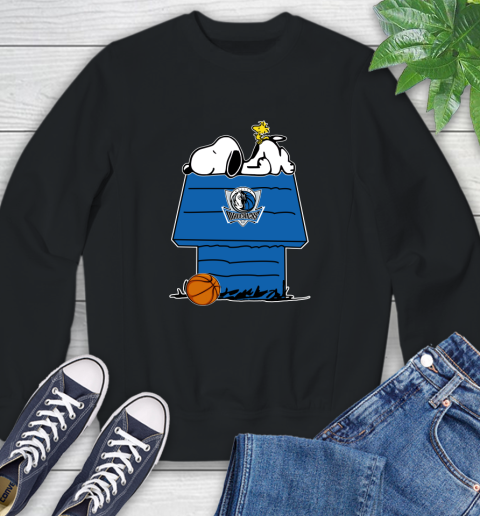 Dallas Mavericks NBA Basketball Snoopy Woodstock The Peanuts Movie Sweatshirt 2