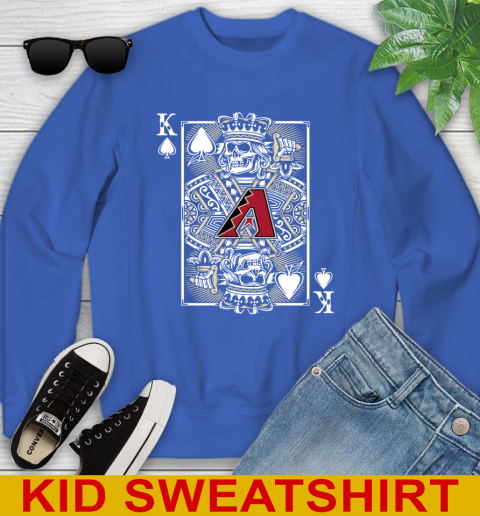 Arizona Diamondbacks MLB Baseball The King Of Spades Death Cards Shirt Youth Sweatshirt 6