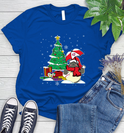 Philadelphia Phillies MLB Baseball Cute Tonari No Totoro Christmas Sports Women's T-Shirt 12