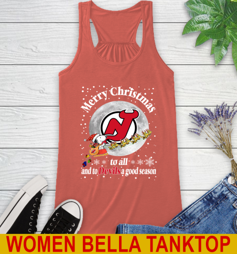 New Jersey Devils Merry Christmas To All And To Devils A Good Season NHL Hockey Sports Racerback Tank 3