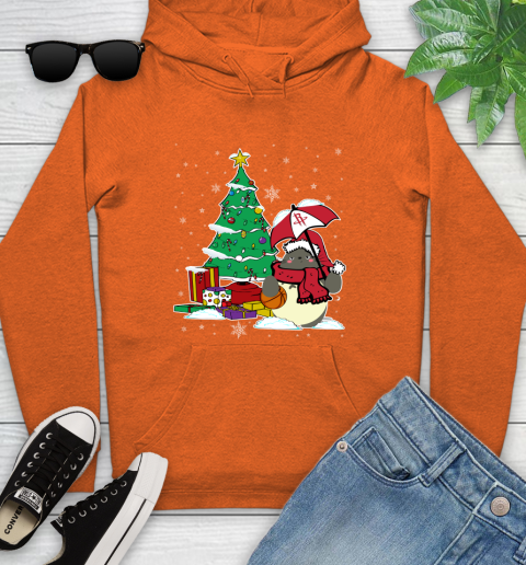 Houston Rockets NBA Basketball Cute Tonari No Totoro Christmas Sports Youth Hoodie 4