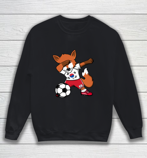 Dabbing Fox South Korea Soccer Fans Jersey Korean Football Sweatshirt