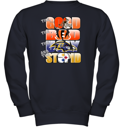 NFL Good Bad Ugly Stupid Mashup Pittsburgh Steeler Hoodie - Rookbrand