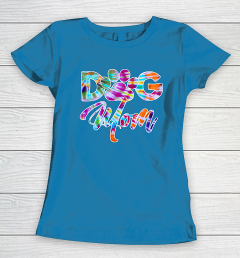 Dog Mom Shirt Tie Dye Dog Mom Apparel for Women Dog Lover Gifts Paw Women's T-Shirt 6