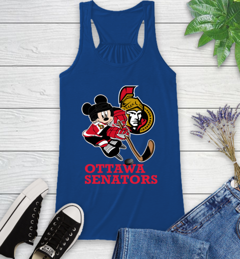 NHL Ottawa Senators Mickey Mouse Disney Hockey T Shirt Racerback Tank 9