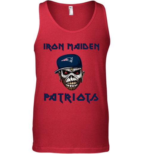 NFL New England Patriots Iron Maiden Rock Band Music Football Sports 69rPHZEwUO0 unisex tank 17 95 151514 front red
