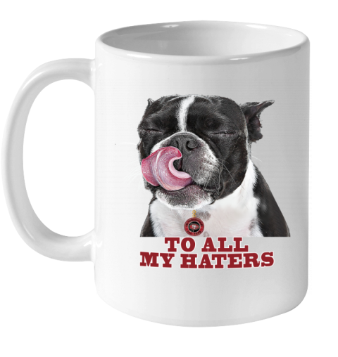 ak91 san francisco 49ers to all my haters dog licking ceramic mug 110 56 front white