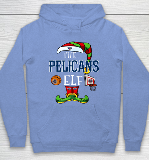 New Orleans Pelicans Christmas ELF Funny NBA Hoodie 8