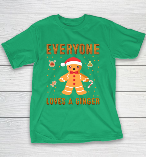 Everyone Loves A Ginger Funny Christmas Youth T-Shirt 3