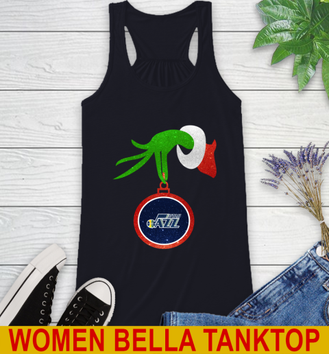 Utah Jazz Grinch Merry Christmas NBA Basketball Racerback Tank 10
