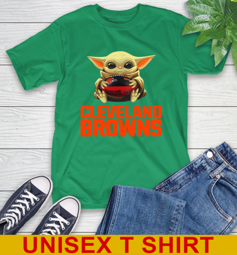 NFL Football Cleveland Browns Baby Yoda Star Wars Shirt T-Shirt 7
