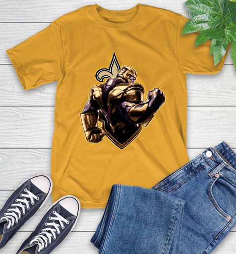 NFL Thanos Avengers Endgame Football Sports New Orleans Saints T-Shirt 3