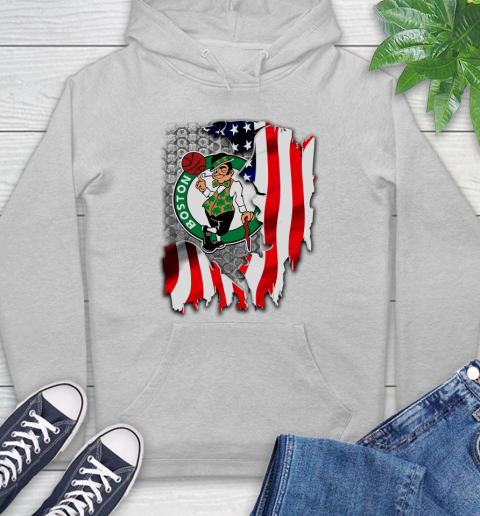 Boston Celtics NBA Basketball American Flag Hoodie 6