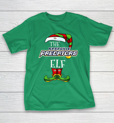 Nashville Predators Christmas ELF Funny NHL T-Shirt 5