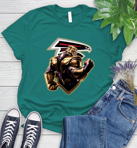 NFL Thanos Avengers Endgame Football Sports Atlanta Falcons Women's T-Shirt 12