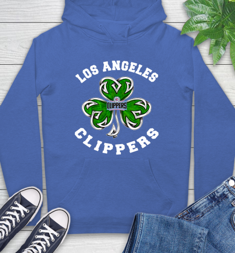 NBA Los Angeles Clippers Three Leaf Clover St Patrick's Day Basketball Sports Hoodie 9