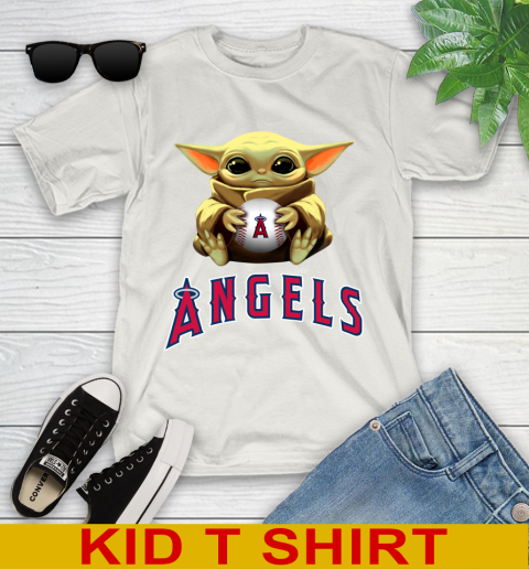 MLB Baseball Los Angeles Angels Star Wars Baby Yoda Shirt 112