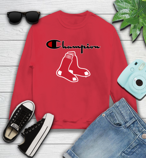 MLB Baseball Boston Red Sox Champion Shirt Youth Sweatshirt 5