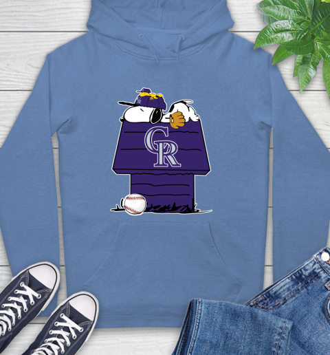 MLB Colorado Rockies Snoopy Woodstock The Peanuts Movie Baseball T Shirt Hoodie 11