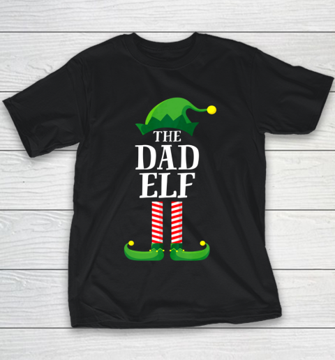 Dad Elf Matching Family Group Christmas Party Pajama Youth T-Shirt