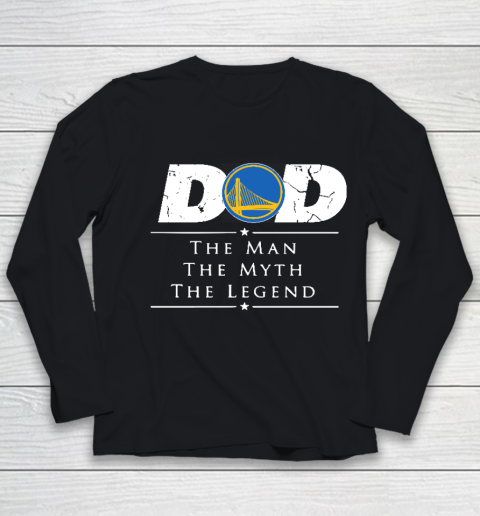 Golden State Warriors NBA Basketball Dad The Man The Myth The Legend Youth Long Sleeve