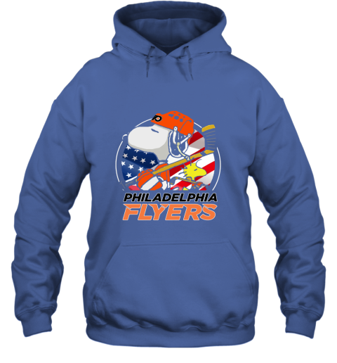 Philadelphia Flyers Ice Hockey Snoopy And Woodstock NHL Hoodie