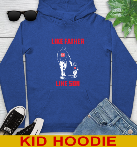 Detroit Pistons NBA Basketball Like Father Like Son Sports Youth Hoodie 10