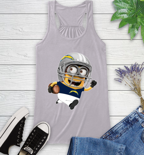 NFL San Diego Chargers Minions Disney Football Sports Racerback Tank 5