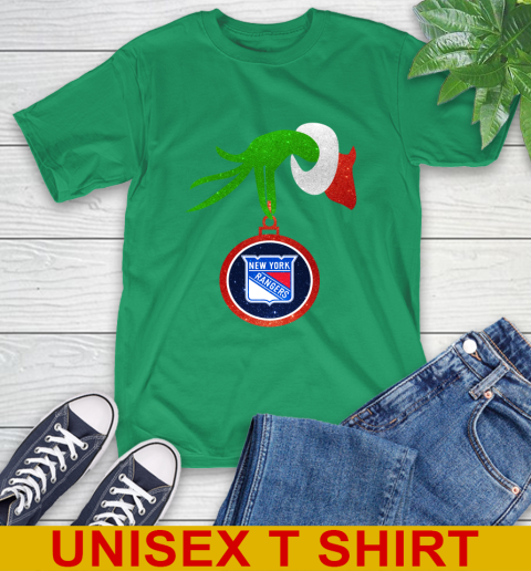 New York Rangers Grinch Merry Christmas NHL Hockey T Shirt Tee For Sports