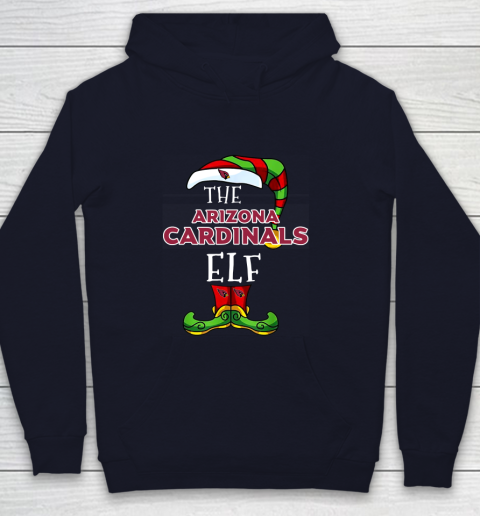 Arizona Cardinals Christmas ELF Funny NFL Youth Hoodie 2