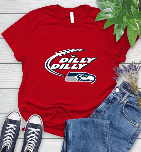 NFL Seattle Seahawks Dilly Dilly Football Sports Women's T-Shirt 9
