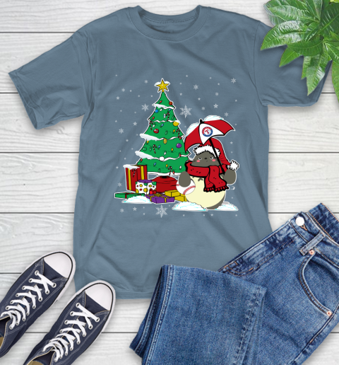 Texas Rangers MLB Baseball Cute Tonari No Totoro Christmas Sports T-Shirt 8