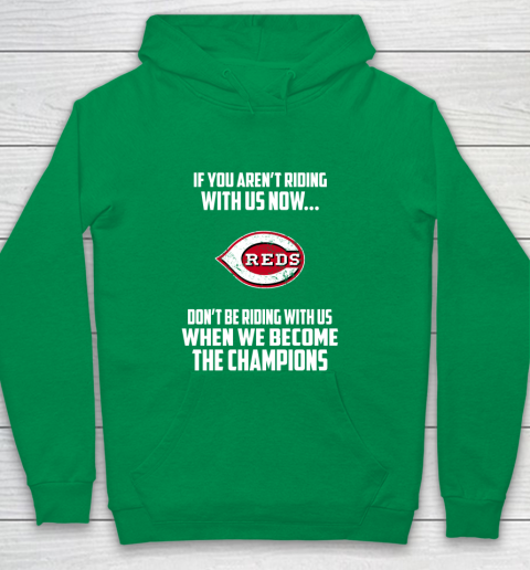 MLB Cincinnati Reds Baseball We Become The Champions Youth Hoodie 4