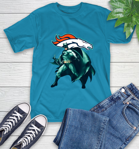 NFL Batman Football Sports Denver Broncos T Shirt Tee For Sports