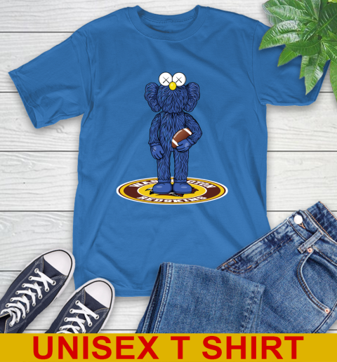 NFL Football Washington Redskins Kaws Bff Blue Figure Shirt T-Shirt 9