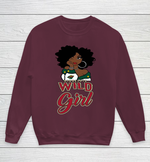 Minnesota Wild Girl NHL Youth Sweatshirt 5