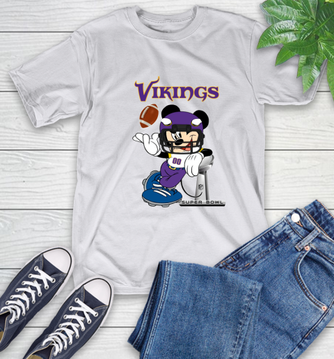 NFL Minnesota Vikings Mickey Mouse Disney Super Bowl Football T Shirt T-Shirt 12